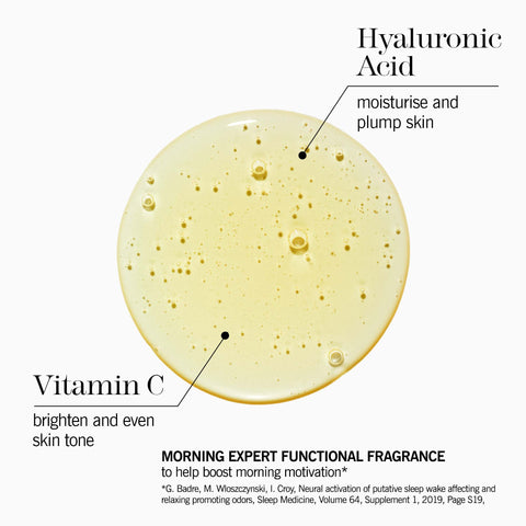 morning expert hyaluronic serum overhead